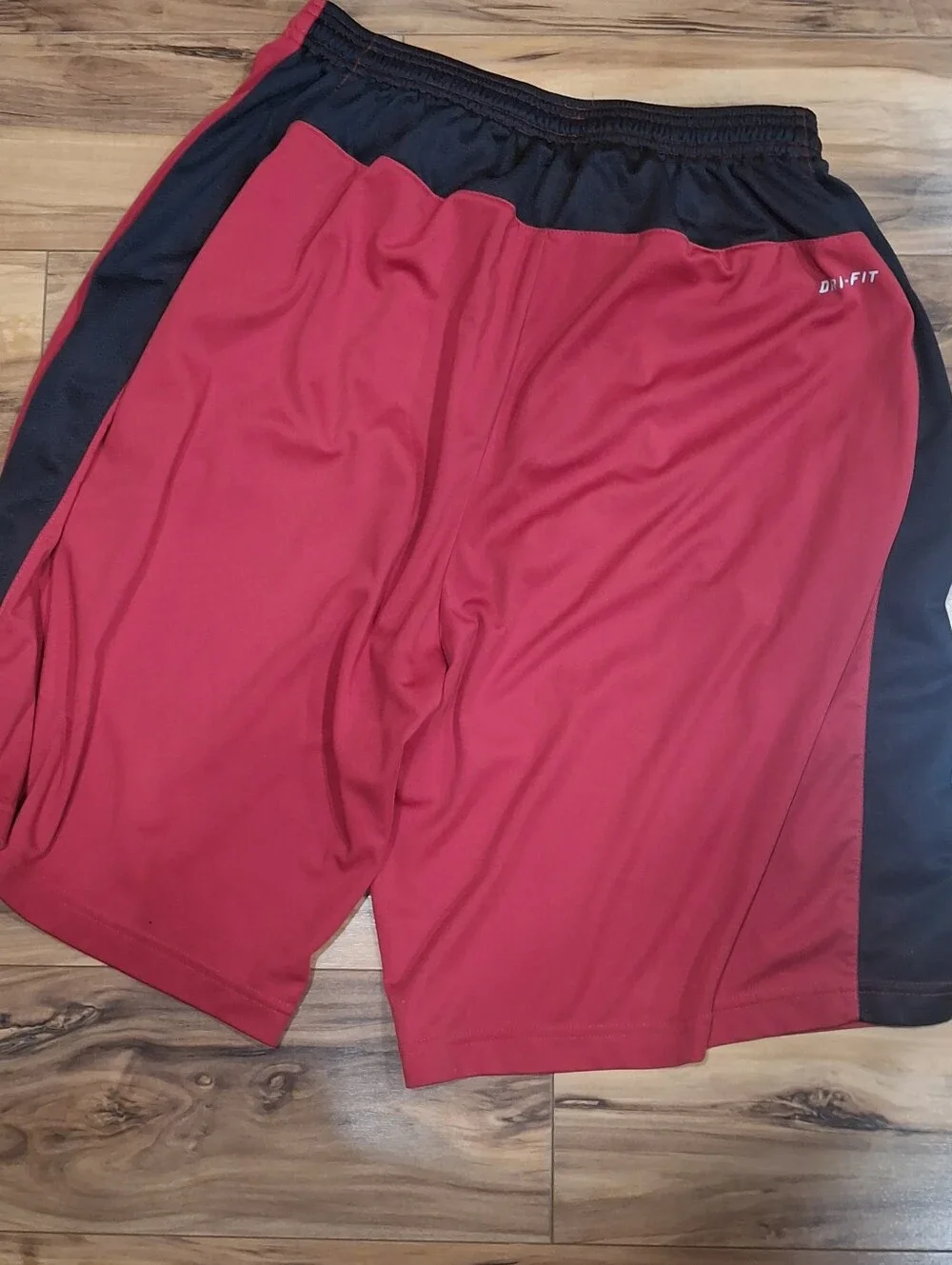 Nike Men’s Red Athletic Shorts with Black Trim Mens Medium Lightly Worn